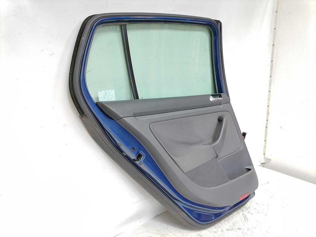 VW Golf 5 original T&uuml;r hinten links LD5Q Shadowblue Flie&szlig;heck Bj.2008